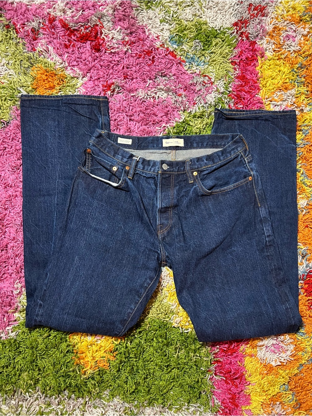 GAP Dark Blue Selvedge Bootcut Jeans